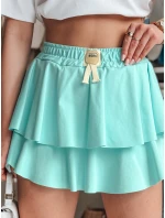 FALBELA mätová mini sukňa s volánom FashionStreet CY0495