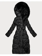 Obojstranná zimná bunda z umelej kožušiny Minority black (P3-6020-1) Obojstranná zimná bunda z umelej kožušiny Minority black (P3-6020-1)
