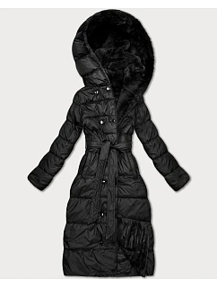 Obojstranná zimná bunda z umelej kožušiny Minority black (P3-6020-1)