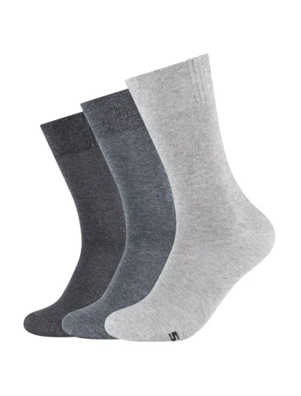 3ks pánské základní ponožky model 22402055 Grey 3942 - Skechers 3ks pánské základní ponožky model 22402055 Grey 3942 - Skechers