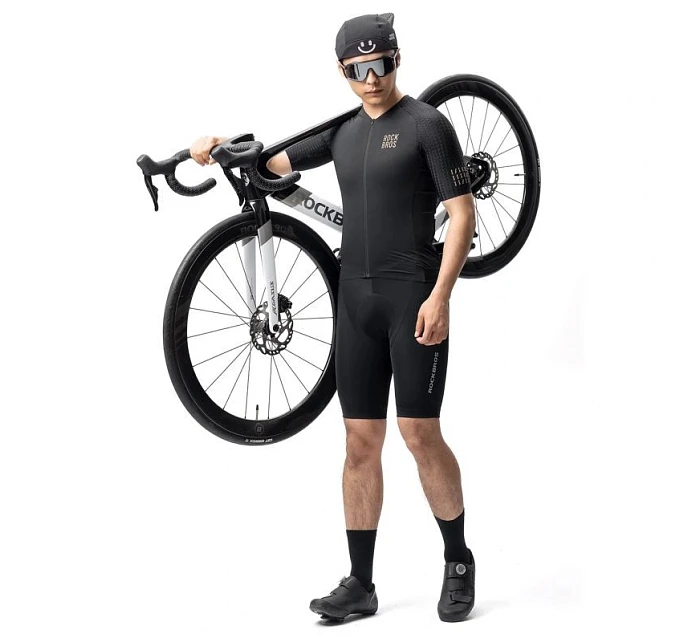 Cyklistický dres Diamond s krátkým rukávem velikost  černý model 22114117 - Rockbros