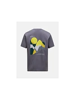 Pánske tričko PEAK PERFORMANCE M Explore Graphic Tee, sivé Pánske tričko PEAK PERFORMANCE M Explore Graphic Tee, sivé