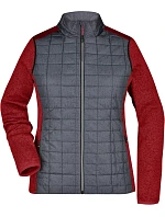 JN Dámská pletená hybridní bunda 02.0 red melange/anthracite melange model 22489314 - Daiber JN Dámská pletená hybridní bunda 02.0 red melange/anthracite melange model 22489314 - Daiber