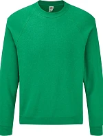 Fruit of the Loom Classic Raglan Sweat – raglánová mikina 16.2216, retro melírovaná zelená