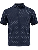 Cutter & Buck Virtue Polo Printed Men Pánske funkčné polo „Printed“ 68.4432 tmavomodrá Cutter & Buck Virtue Polo Printed Men Pánske funkčné polo „Printed“ 68.4432 tmavomodrá