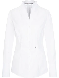 Seidensticker Chalice Blouse Slim LSL Popelínová blúzka s dlhými rukávmi 78.1182 biela