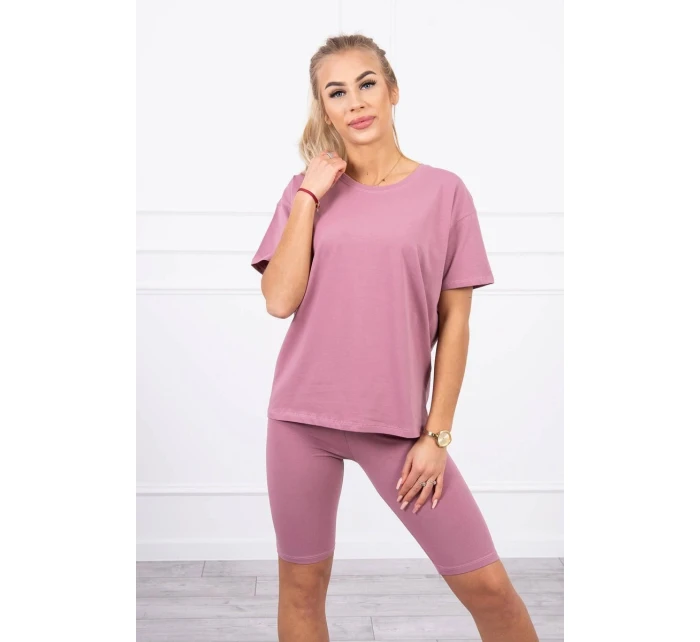 Komplet model 21753040 ciemny różowy - K-Fashion