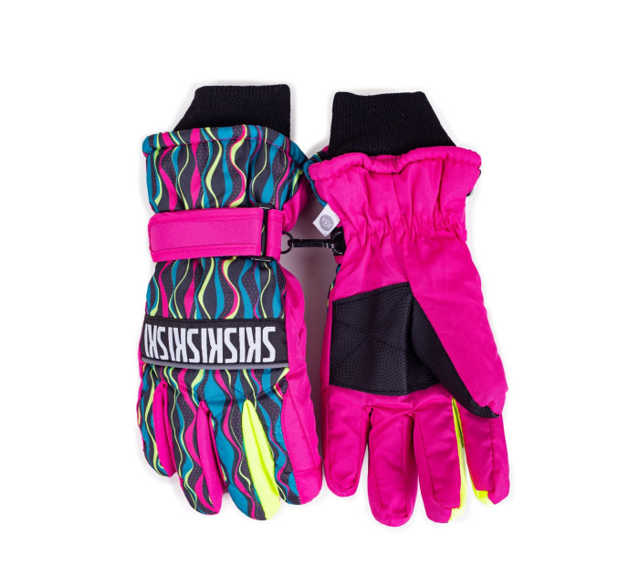 Dětské zimní lyžařské rukavice Yoclub REN-0243G-A150 Multicolour