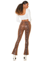 Sexy faux leather  pants with print model 19629951 - Style fashion