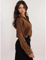 Dámska košeľa DHJ KS 16879.37 Tmavo hnedá - FPrise