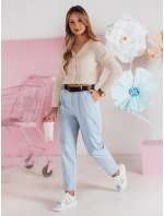 Dámske nohavice s opaskom SOFELIA modré FashionStreet UY2504