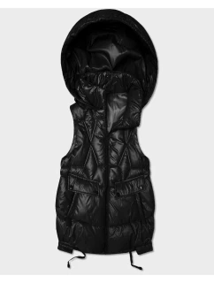 bezrękawnik damski z kapturem Goodlookin czarny model 22032784 - S'WEST