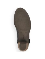 Dámske pohodlné kožené sandále na podpätku Rieker 40959-00