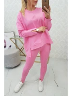 Souprava s oversize halenkou světle růžová Souprava s oversize halenkou světle růžová