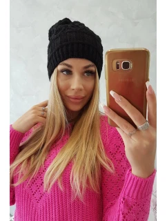 Fleecová čiapka Marta K231 čierna