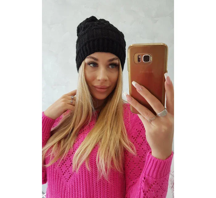 Fleecová čiapka Marta K231 čierna