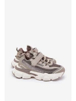 Športové tenisky Detská obuv na suchý zips Khaki Ronivelle Športové tenisky Detská obuv na suchý zips Khaki Ronivelle