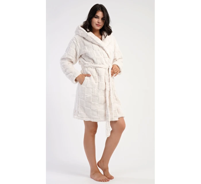 Dámsky krátky župan s kapucňou Karolína