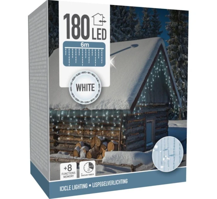 LAMPKI CHOINKOWE  180 LED  BIAŁY model 21832455