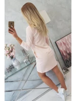 model 18744006 pudrově růžové šaty s 3D grafikou - K-Fashion model 18744006 pudrově růžové šaty s 3D grafikou - K-Fashion