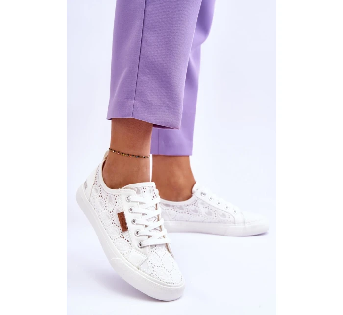 Dámské Krajkové Tenisky BIG STAR model 21546365 Bílé - Big Star Shoes