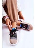 Damskie Wsuwane Sportowe Buty Sneakersy Beżowe Klayra