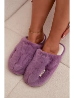 Kožešinové dámské pantofle fialové model 21772478 - Boto