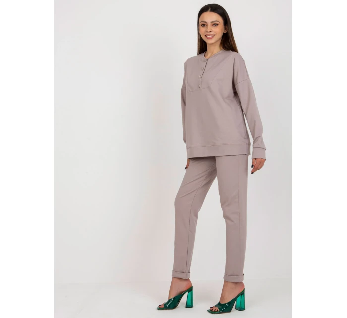 Komplet LK KMPL model 18633931 ciemny bezowy - FPrice Komplet LK KMPL model 18633931 ciemny bezowy - FPrice