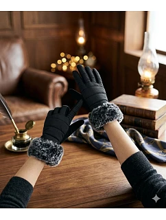 Dámské kožešinové rukavice model 21345224 - BE SNAZZY