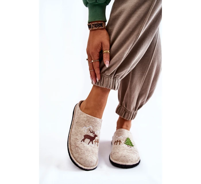 Domácí pantofle Big Star model 21600988 béžová - Big Star Shoes