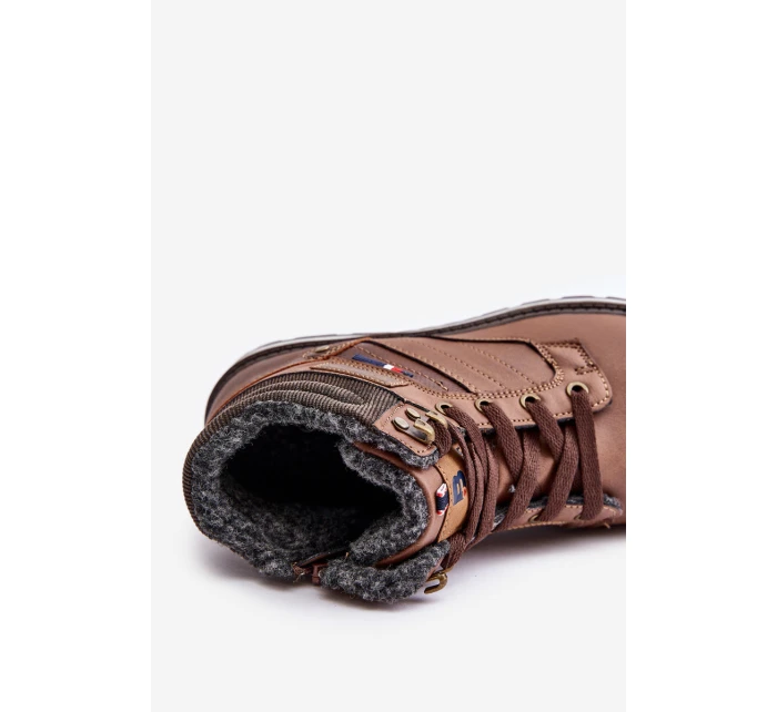 Ocieplane Trapery Męskie McBraun Brązowe