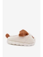 Dětské chlupaté bačkory pejskové hnědé Farnise