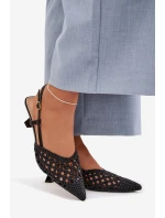 Dámské Sandály na Podpatku Černé model 22027878 - Boto