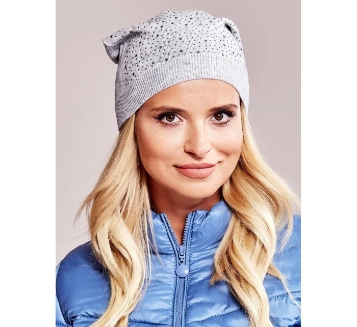 Dámská čepice AT CZ model 16719366 světle šedá - FPrice Dámská čepice AT CZ model 16719366 světle šedá - FPrice