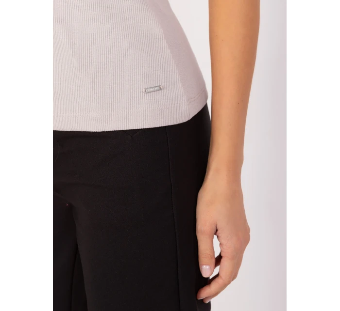 Bluzka model 19688688 beżowy - FPrice Bluzka model 19688688 beżowy - FPrice