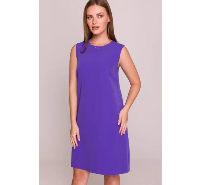 model 21154745 Šaty bez rukávů fialové - STYLOVE