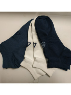 Pánske členkové ponožky 4F SOM301 Modré_Bílé (3 páry)