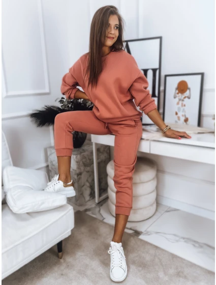Dámska tepláková súprava ARIELLA PREMIUM salmon FashionStreet AY0725 Dámska tepláková súprava ARIELLA PREMIUM salmon FashionStreet AY0725