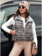 Dámská přechodná krátká prošívaná stříbrná vesta Dstreet model 21994807 - FashionStreet