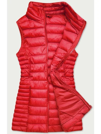 Červená dámská vesta model 16150506 - J.STYLE Červená dámská vesta model 16150506 - J.STYLE