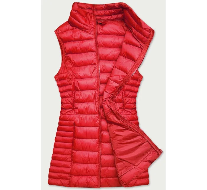 Červená dámská vesta model 16150506 - J.STYLE Červená dámská vesta model 16150506 - J.STYLE