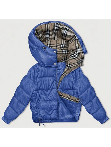 Dámska prechodná bunda s kockovanou podšívkou Cornflower Blue (842) Dámska prechodná bunda s kockovanou podšívkou Cornflower Blue (842)