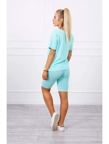 Mätový set top+legíny Mätový set top+legíny