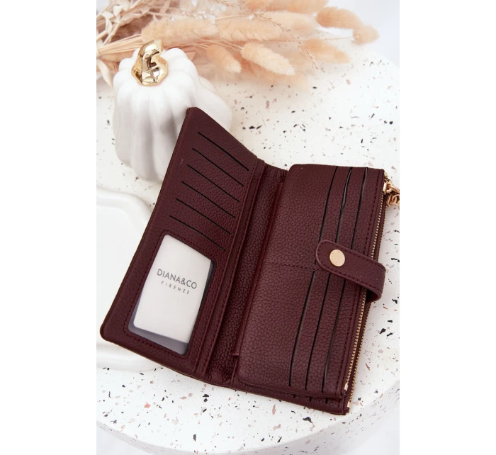 Dámská peněženka z eko kůže Velká bordó Gilessa