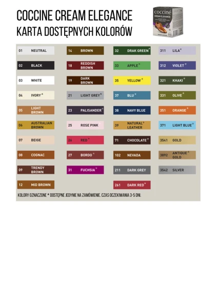 Coccine Cream Elegance Pasta Z Woskiem Do Skór Licowych