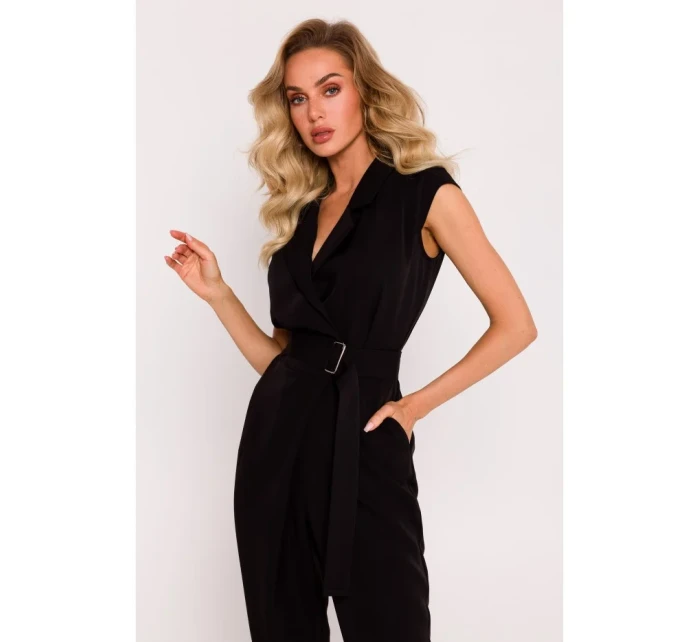 M780 Kombinéza s asymetrickým vzorom - čierna