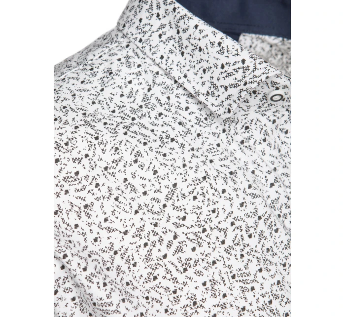 Pánske biele tričko s krátkym rukávom FashionStreet KX1059