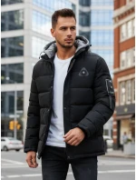 Pánská zimní bunda s kapucí černá Dstreet model 21993599 - FashionStreet