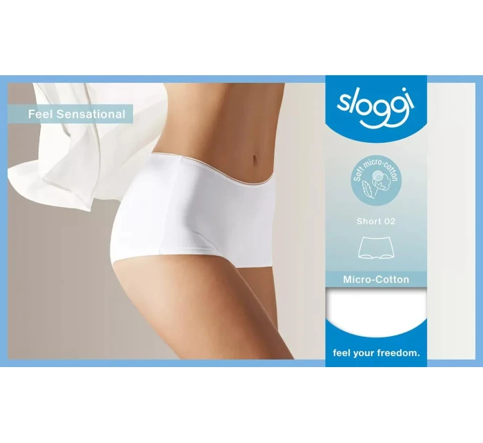Dámske nohavičky Sloggi Feel Sensational Short 02 biele - Sloggi Dámske nohavičky Sloggi Feel Sensational Short 02 biele - Sloggi