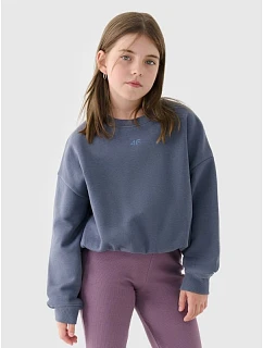 Dievčenská mikina bez kapucne 4F 4FJRSS24TSWSF1331-32S